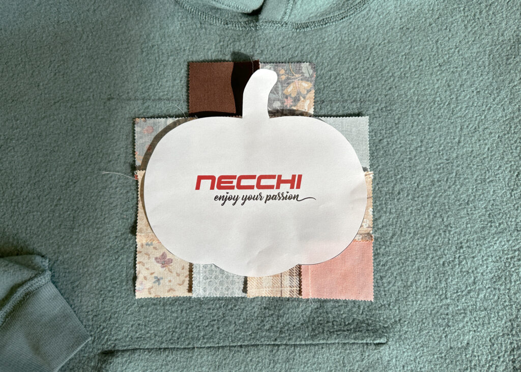 NECCHI Free pumpkin template for NE210 reverse applique project