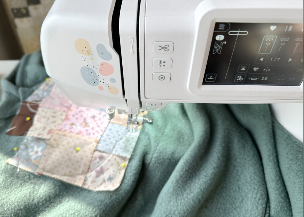 Sewing with the NE210 using a basting stitch